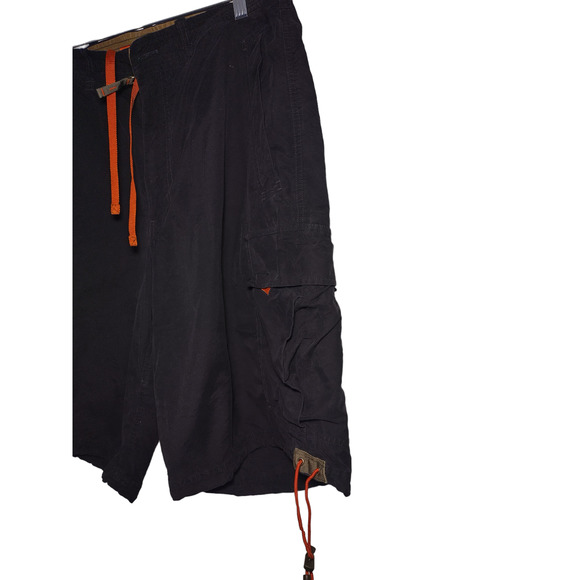 Abercrombie & Fitch Paratroops Mens Cargo Shorts Drawstring Pockets Blue Medium - Picture 3 of 9